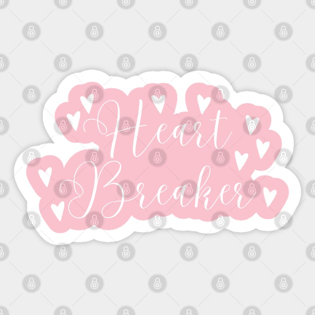 Heart Breaker Sticker by LylaLace Studio